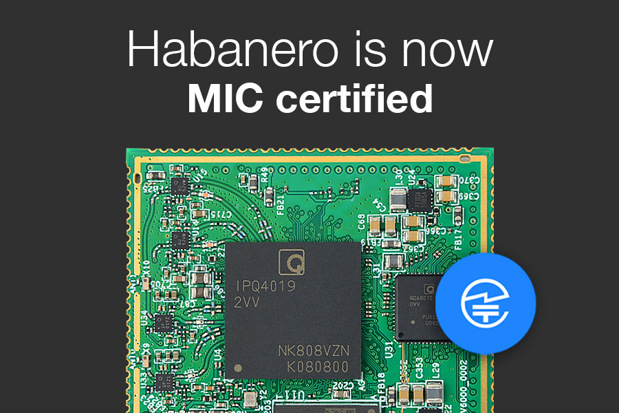 Habanero WiFi SoM MIC certification